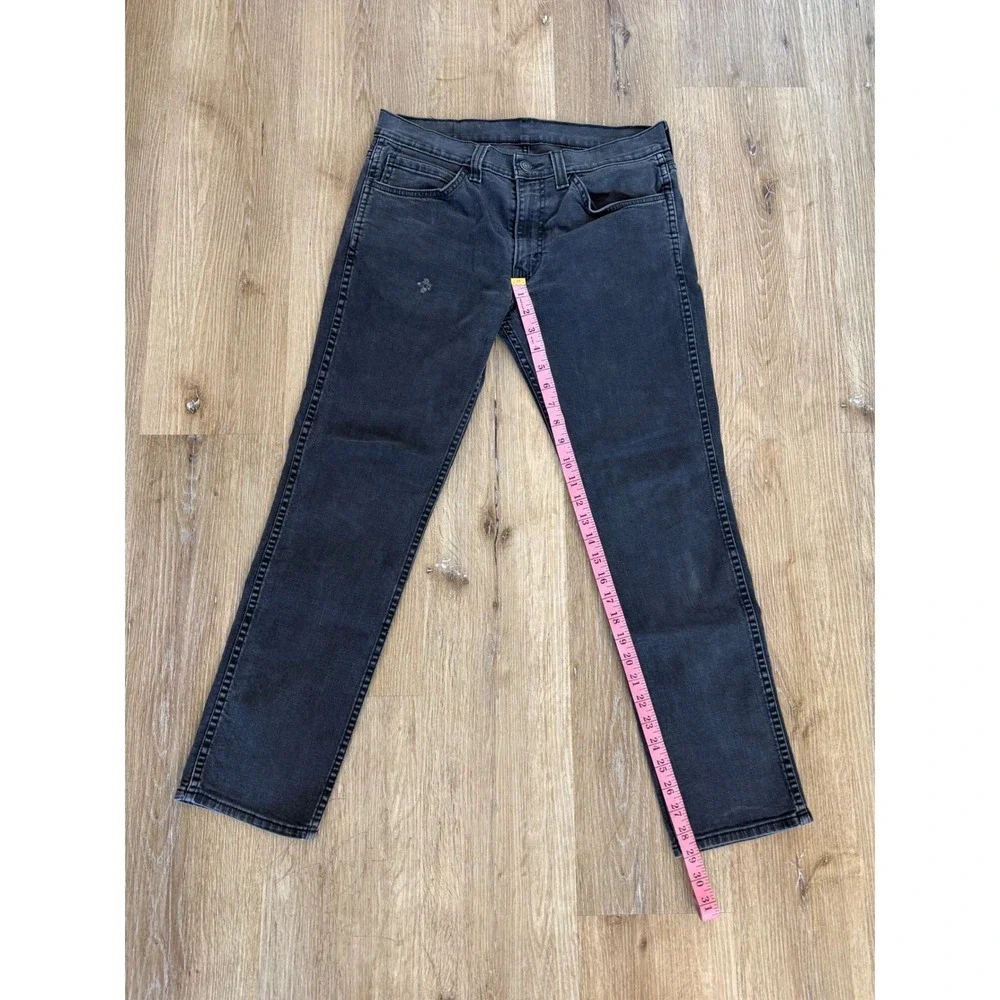 Levis 511 Slim Fit Jeans Mens 32x30 Faded Black Grey Stretch Denim Black Tab